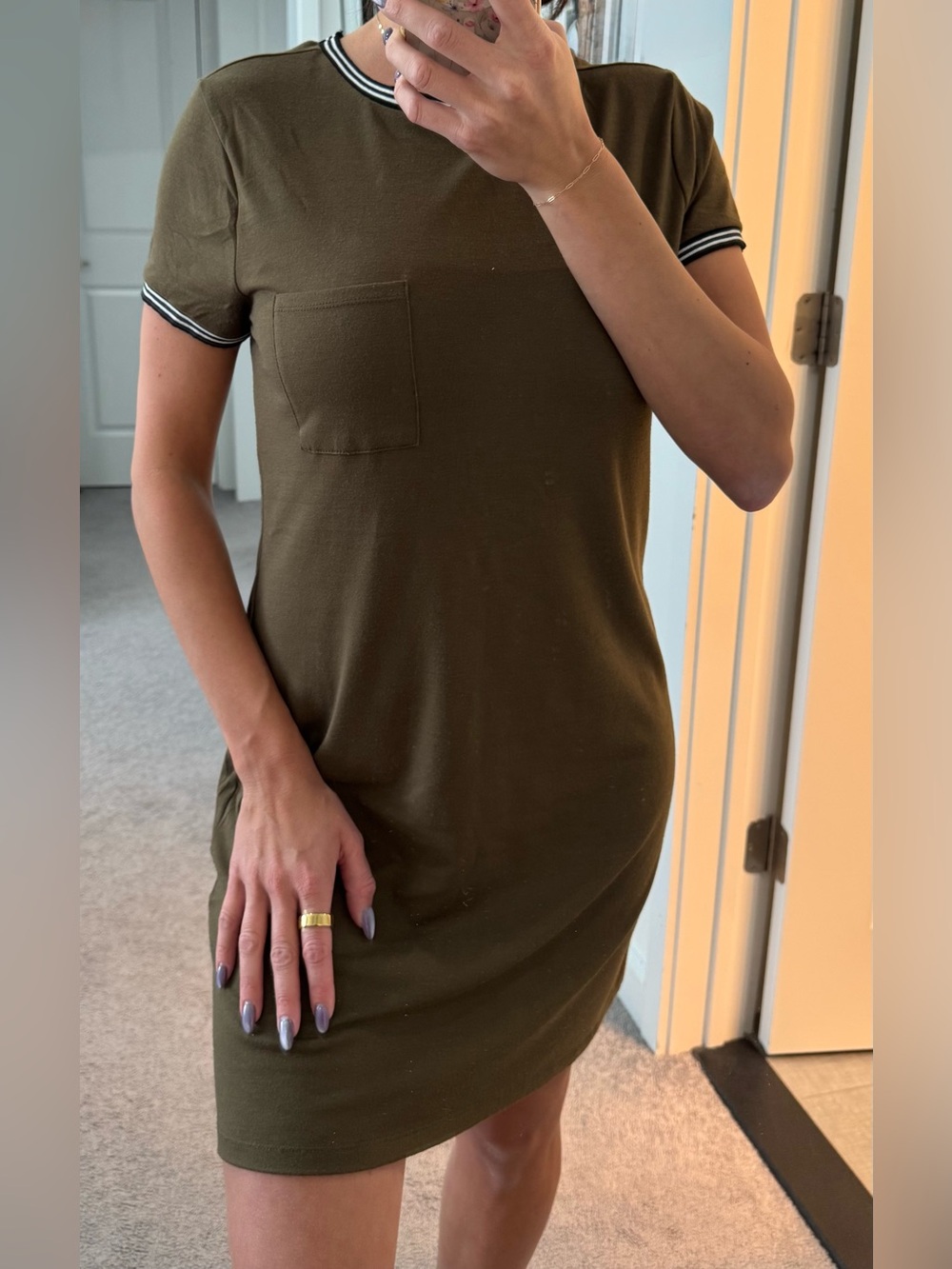 women’s forever 21 - t-shirt dress in size L